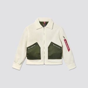 Alpha Industries Cropped Sherpa Utility Jacket